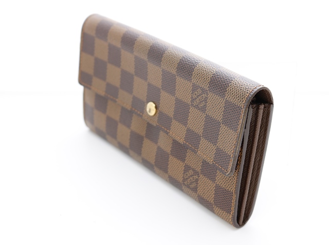 LOUISVUITTON　ダミエ　長財布　ポシェットポルトモネカルトクレディ LOUIS VUITTON ルイヴィトン ポシェット・ポルトモネカルト