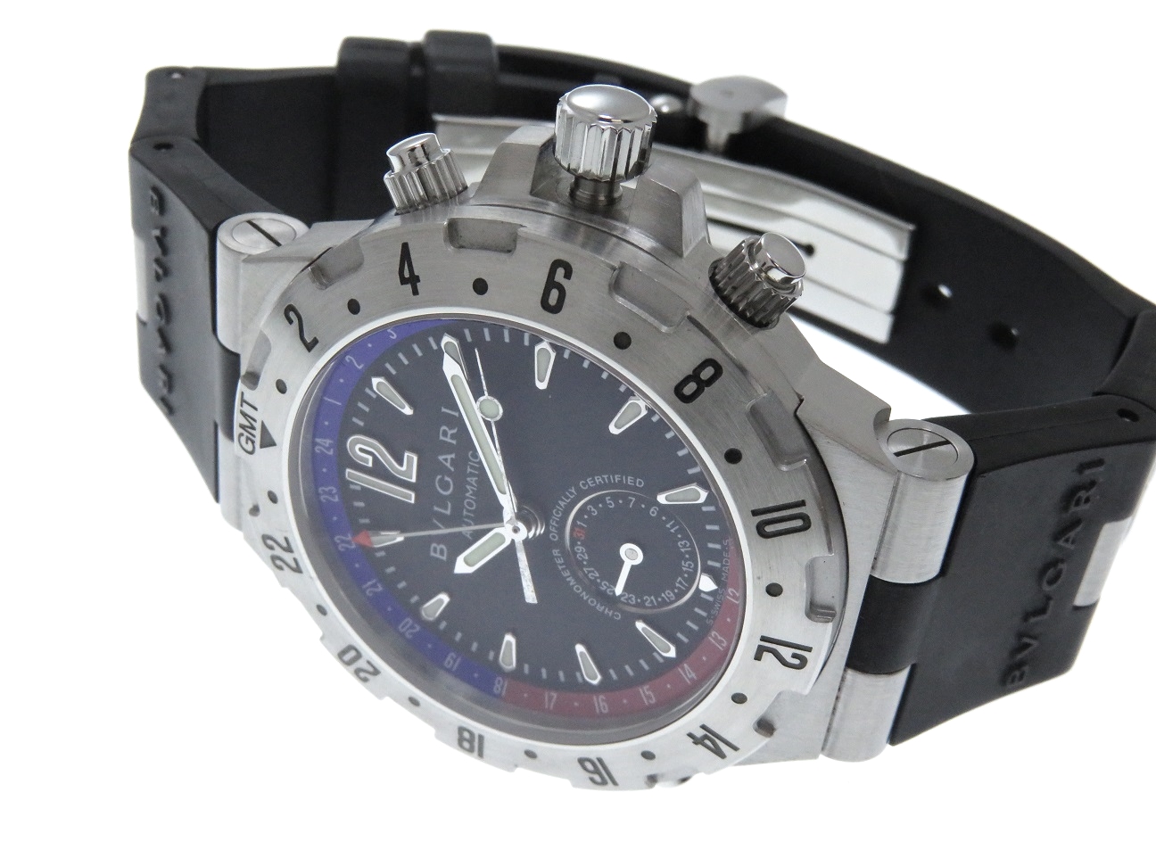 ブルガリ BVLGARI 腕時計 メンズ DP41BSVSD ディアゴノ プロフェッショナル 43mm DIAGONO PROFESSIONAL 43mm 自動巻き（手巻き付） ブラックxブラック アナログ表示