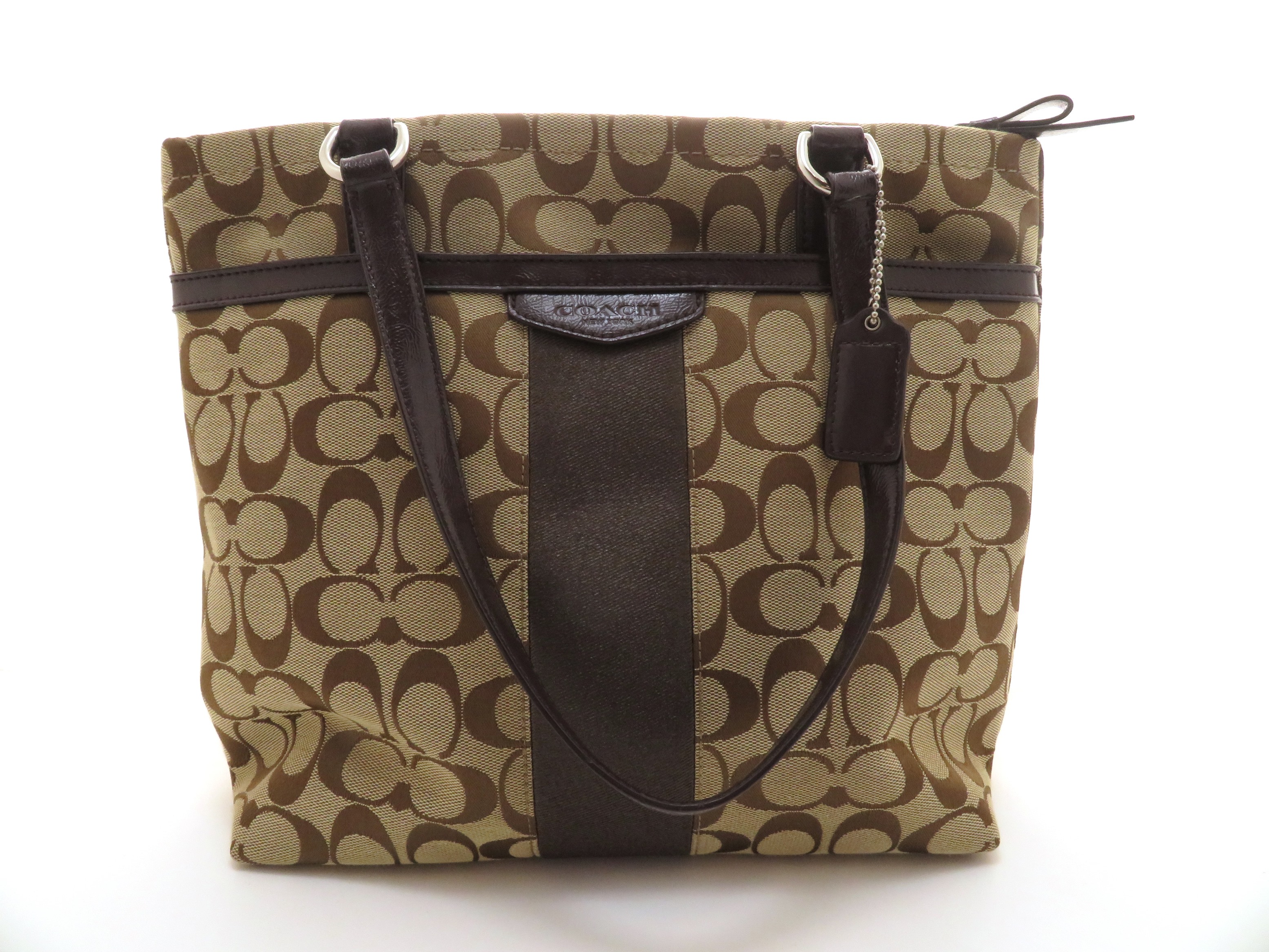 COACH コーチ シグネチャージップトートバッグ キャンバス