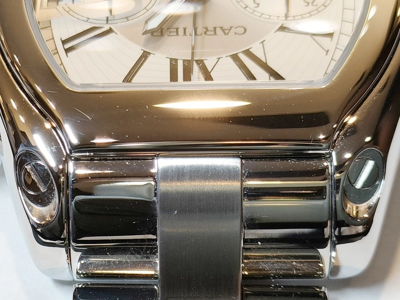 CARTIER　カルティエ　ロードスター クロノ　W62019X6　ステンレス　SS　シルバー　メンズ　自動巻き【432】2143300215687