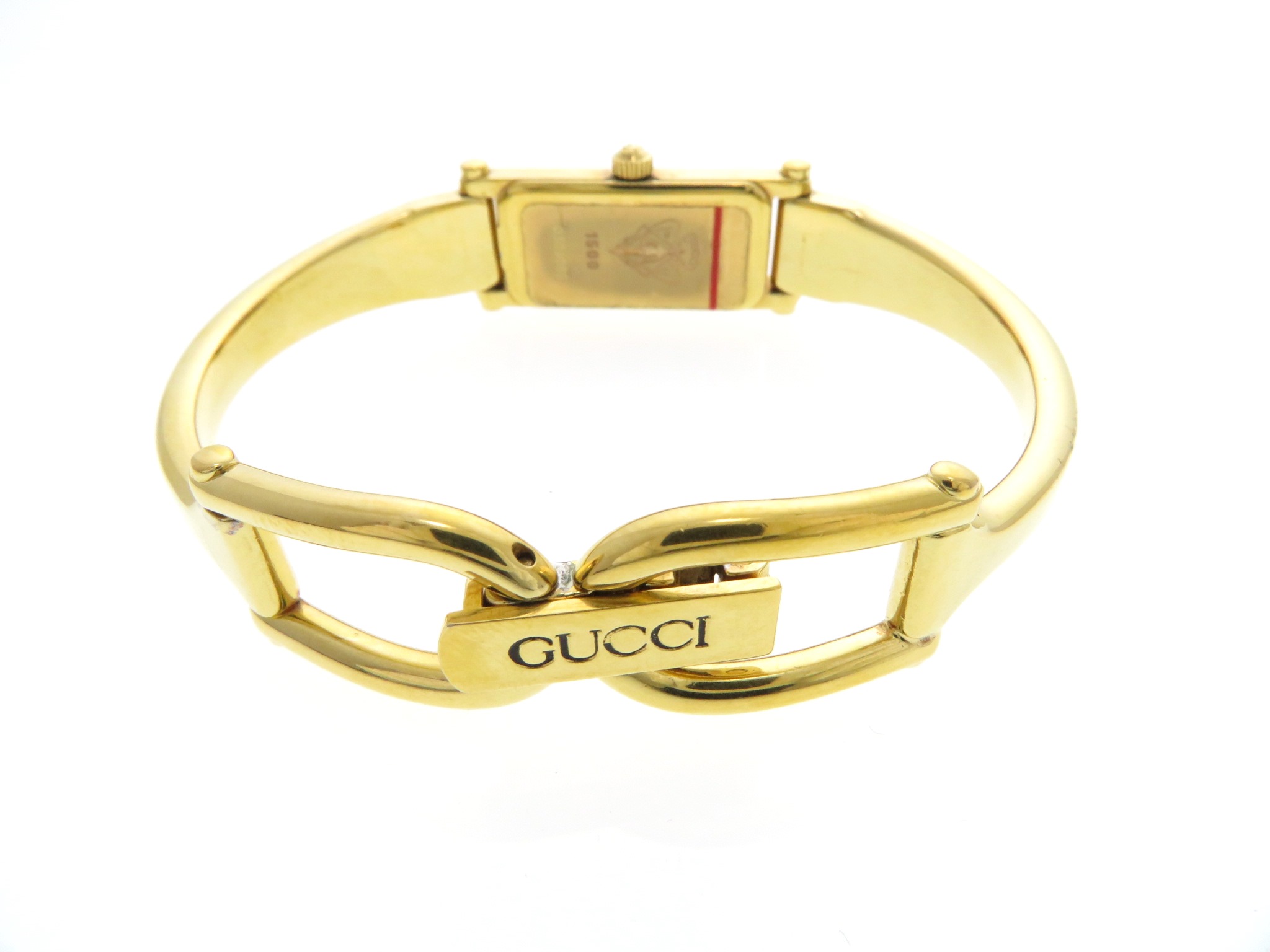 GUCCI グッチ 時計 1500L ブラック文字盤/GP クオーツ