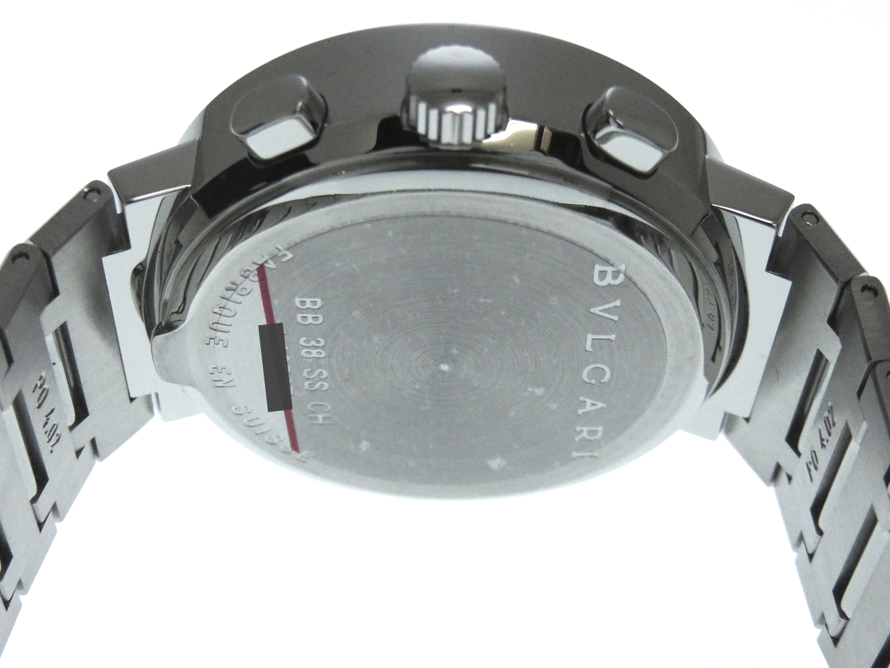 BVLGARI ブルガリブルガリ クロノグラフ ブラック文字盤 メンズ腕時計