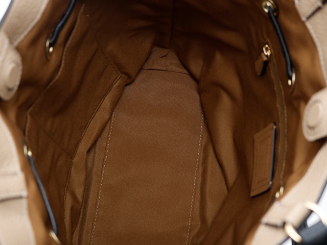 COACH コーチ アンディトートバッグ ベージュ/ダークブラウン