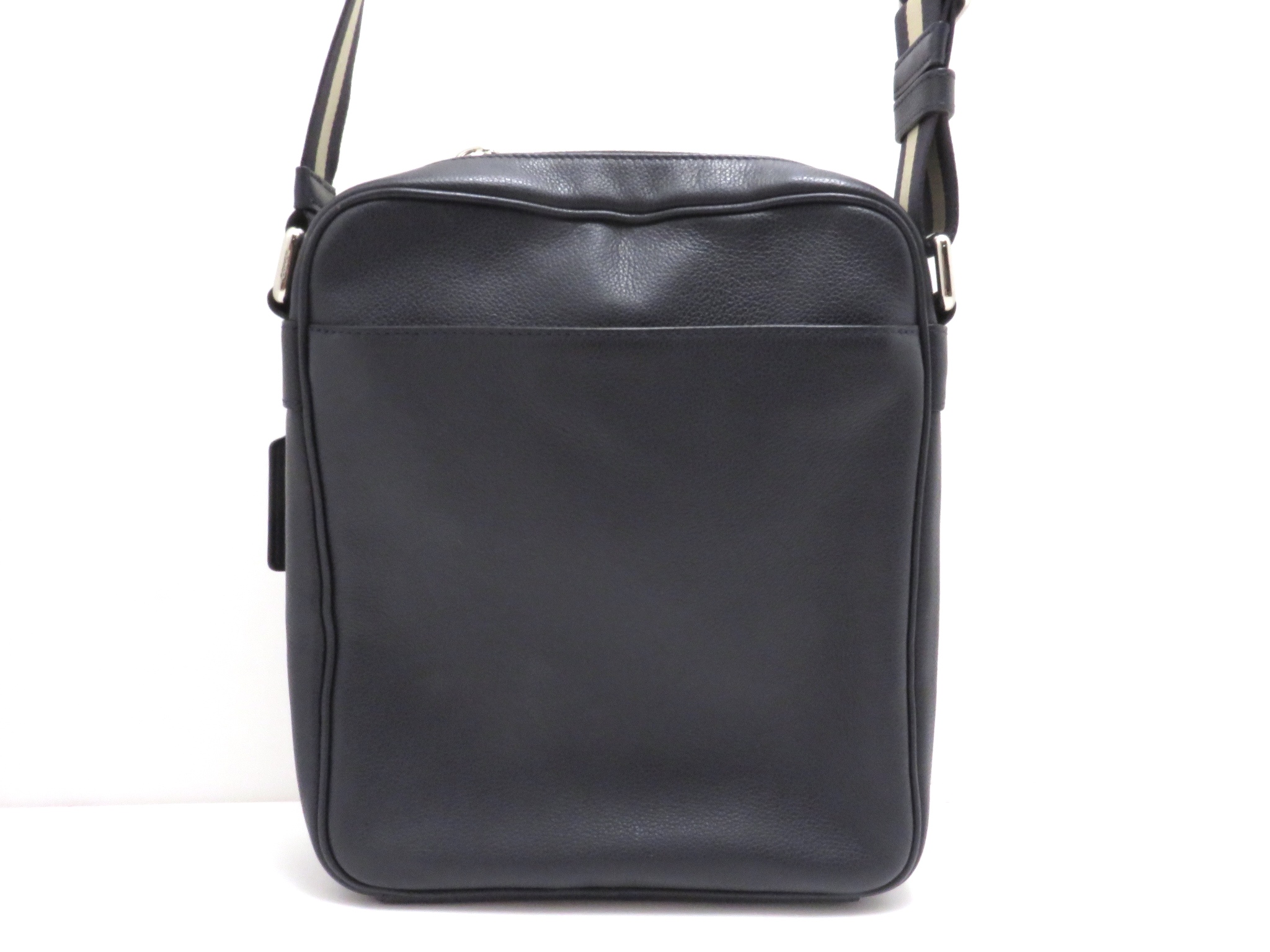 COACH コーチ ショルダーバッグ ネイビー レザー アウトレット品
