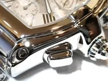 CARTIER　カルティエ　ロードスター クロノ　W62019X6　ステンレス　SS　シルバー　メンズ　自動巻き【432】2143300215687