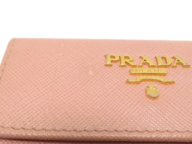 PRADA プラダ 名刺入れ ピンクベージュ/GP サフィアーノ