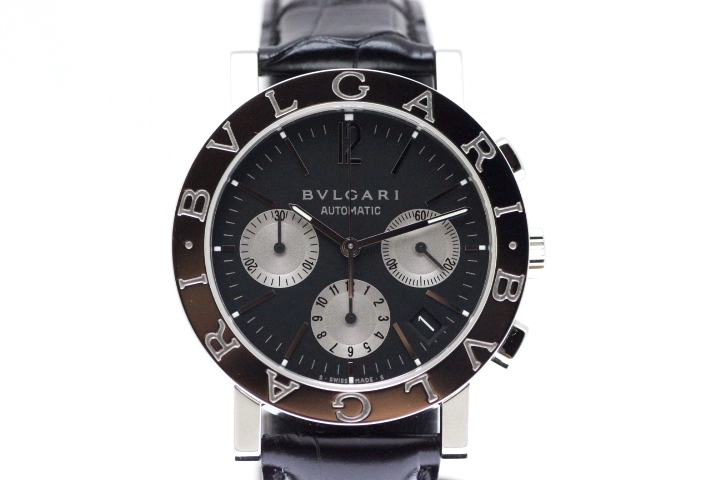 BVLGARI ブルガリ 時計 ブルガリ ブルガリ クロノ ブラック文字盤