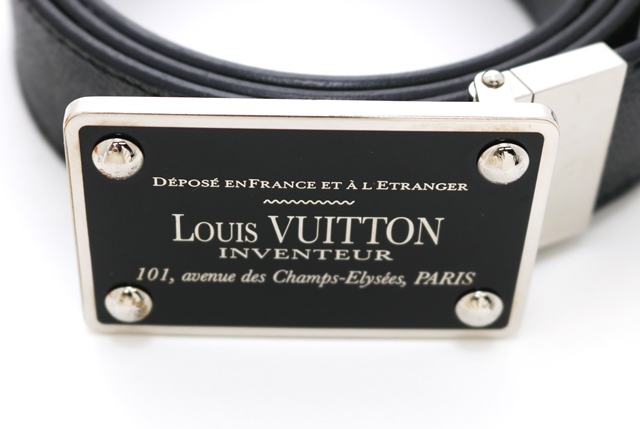 LOUIS VUITTON　ルイヴィトン　サンチュール・アンヴァントゥール　ダミエ・グラフィット　M9632　ベルト　メンズベルト　2014年頃製造　【433】