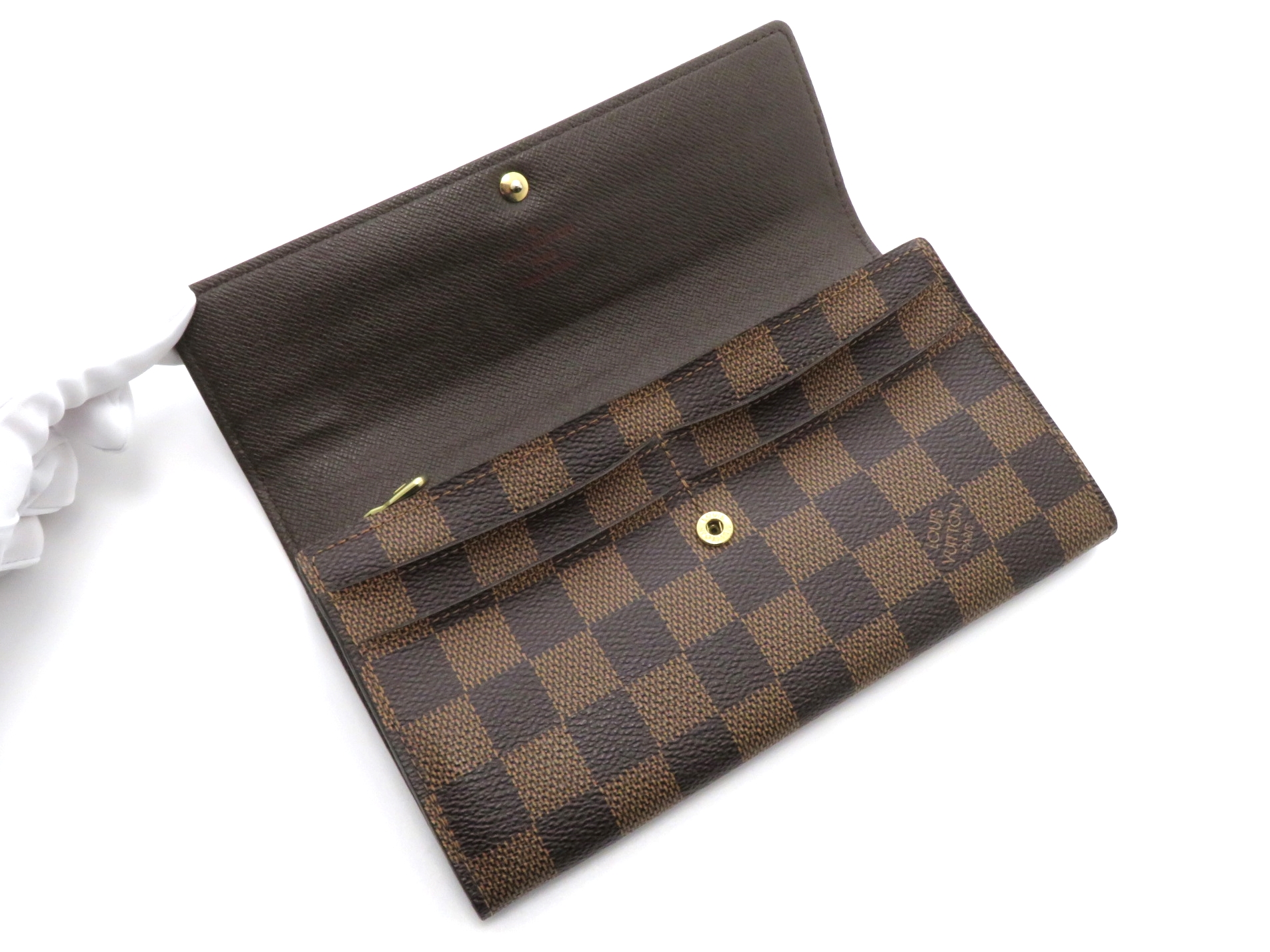 LOUIS VUITTON◇長財布/PVC/BRW/総柄/レディース/N61726/ラグジュアリー-