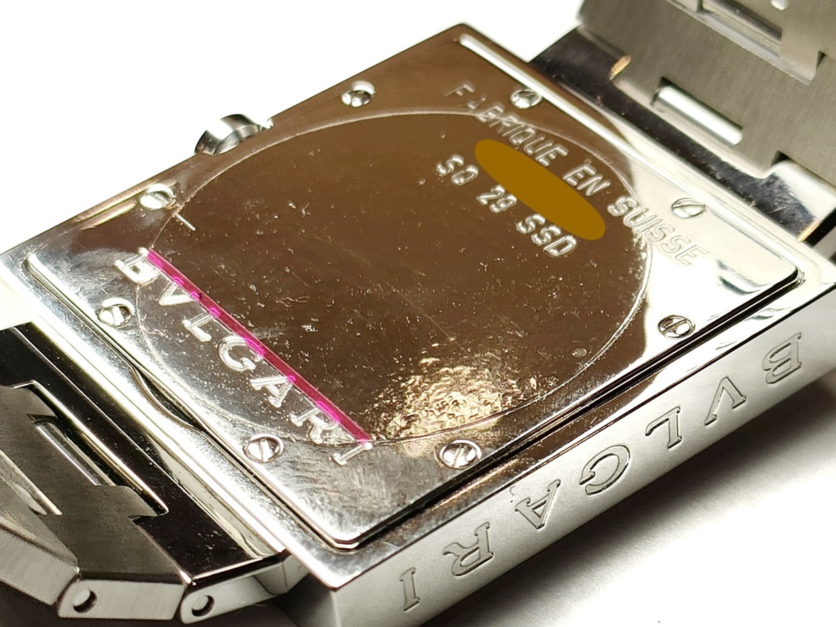 BVLGARI ブルガリ クアドラード SQ29SSD ステンレス SS ブラック