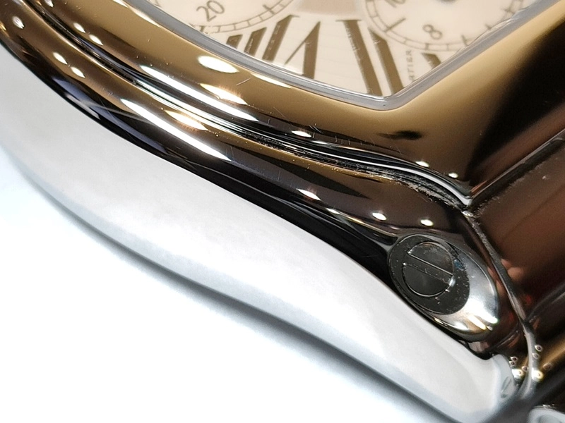 CARTIER　カルティエ　ロードスター クロノ　W62019X6　ステンレス　SS　シルバー　メンズ　自動巻き【432】2143300215687
