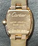 CARTIER　カルティエ　ミニベニュワール・ダイヤベゼル　クォーツ　レディース　PG/革　シルバー/Dベゼル　WJBA0025　【432】　【2143700203987】