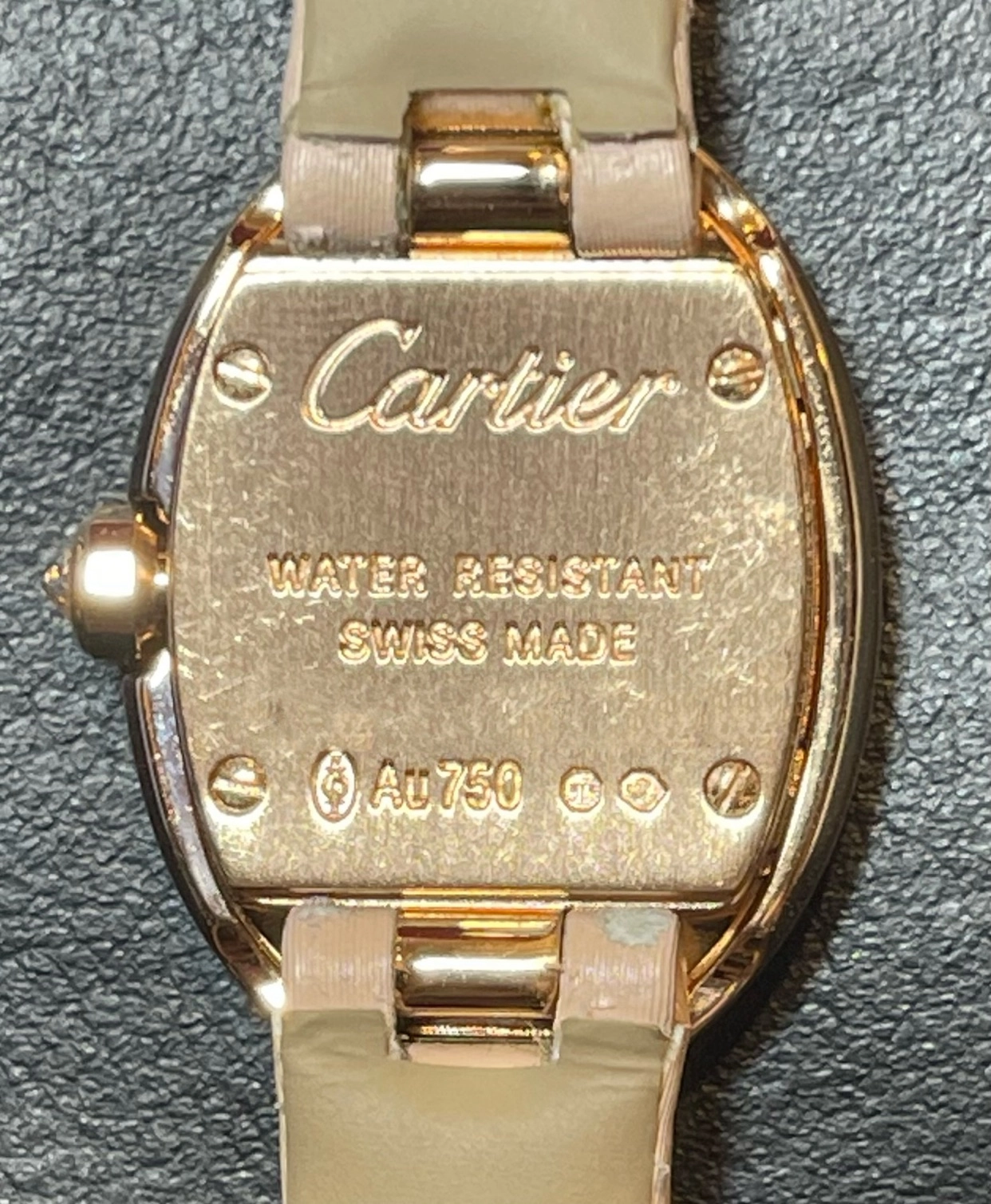 CARTIER　カルティエ　ミニベニュワール・ダイヤベゼル　クォーツ　レディース　PG/革　シルバー/Dベゼル　WJBA0025　【432】　【2143700203987】