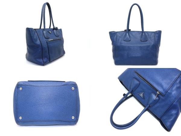 PRADA 2WAYトートバッグ ショルダーバッグ PRADA プラダ 2Wayショルダーバッグ BN2795 ブルー カーフ【200