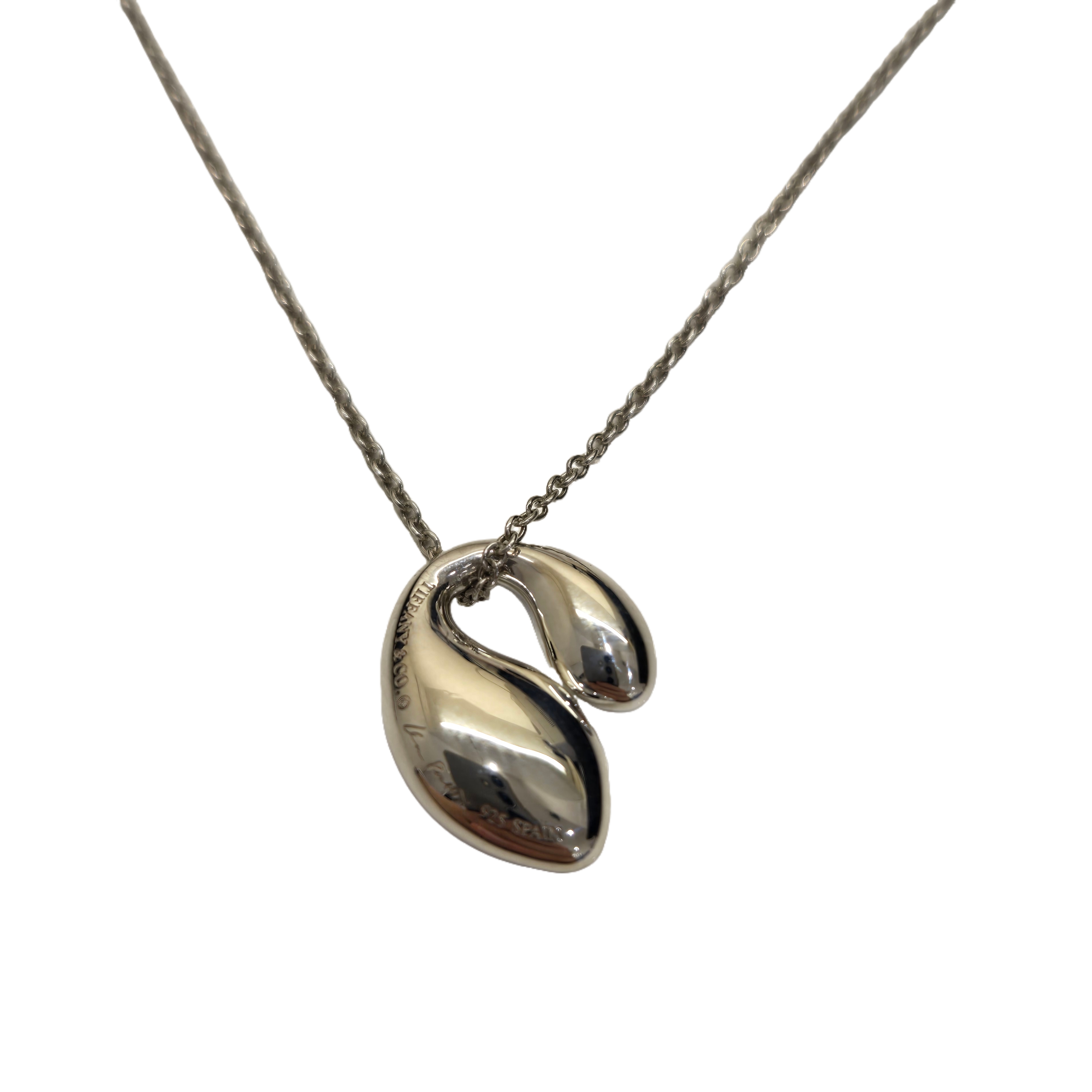 Tiffany＆Co ティファニー ダブルティアドロップネックレス シルバー