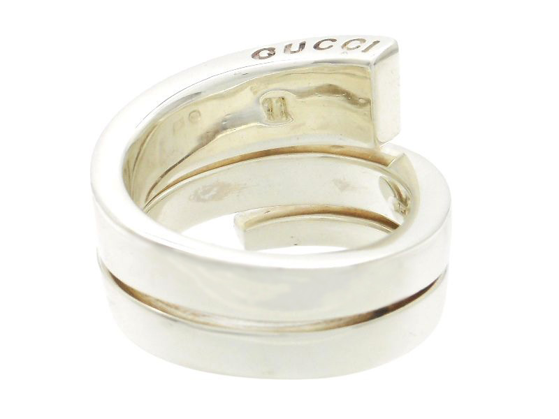 GUCCI グッチ スパイラル リング 指輪 シルバー SV 11.3g 11号