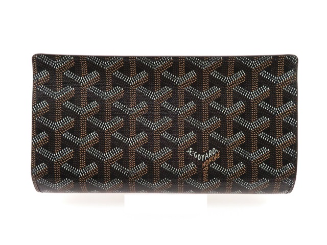 GOYARD ゴヤール リシュリュー2 ブラック コーティングキャンバス 長