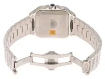 Cartier　カルティエ　時計　サントス ドゥ カルティエLM　WSSA0030　自動巻き　ステンレス　青文字盤　100M防水　男性用　【432】