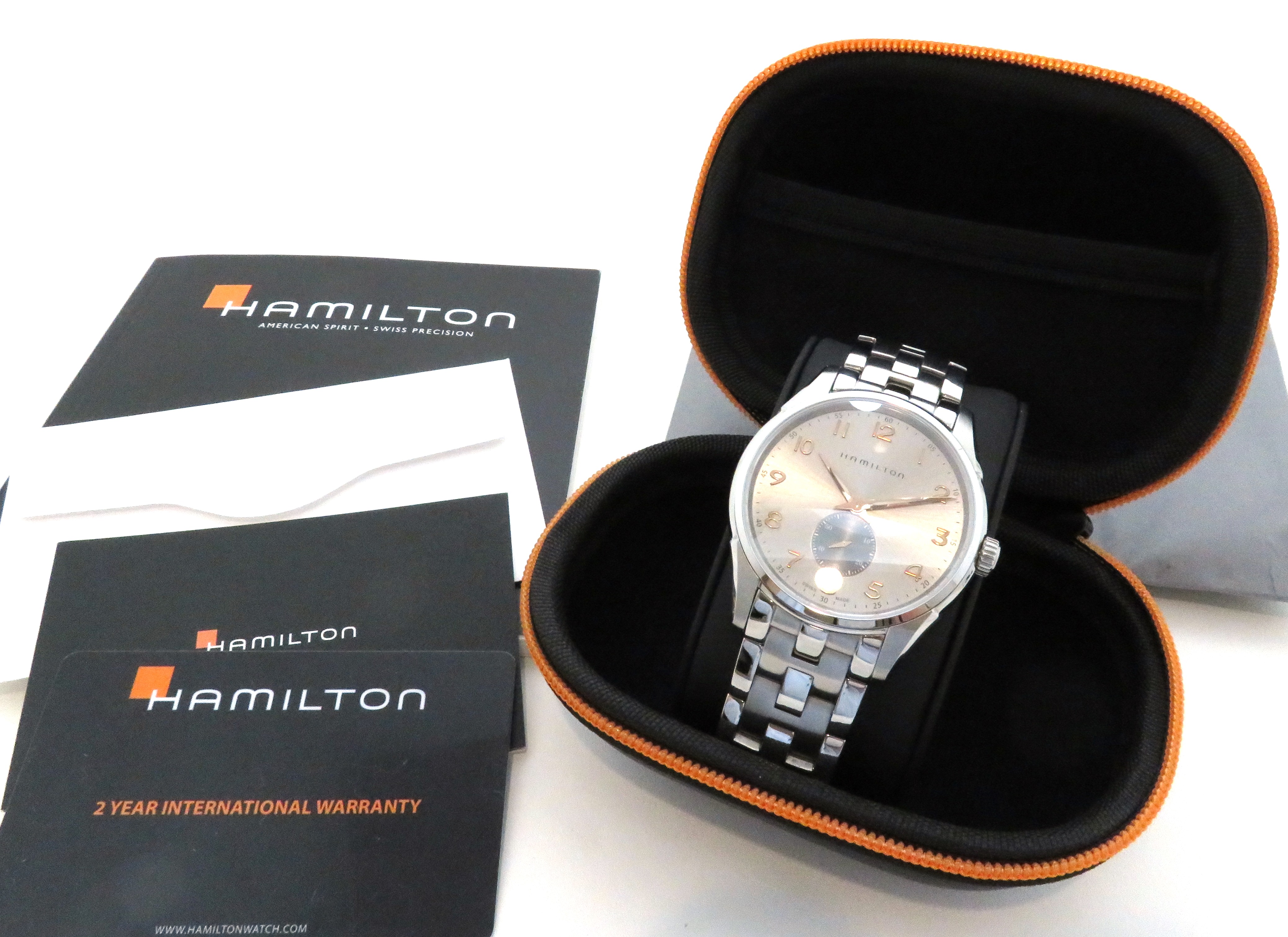 HAMILTON　ハミルトン　ジャズマスター シンライン　H384110　ステンレススチール　クオーツ　メンズ腕時計　【205】