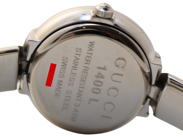 GUCCI 1400 L シルバー アナログ時計 GUCCI グッチ 1400 クオーツ 腕時計 ブランド レディース