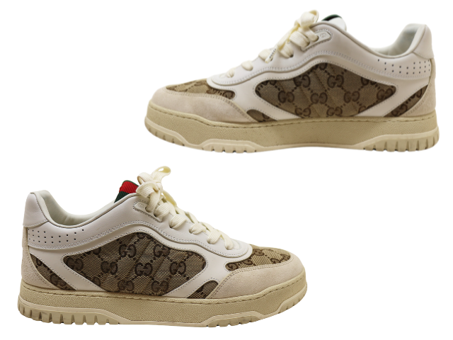 C*a様 GUCCI ベージュ ロゴ スニーカー Women's Gucci Shift sneaker in light beige GG canvas | GUCCI® US