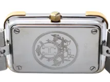 HERMES エルメス 腕時計 クロアジュール GP/SS ホワイト CR1.220 クォーツ レディース  2148103902192 【200】