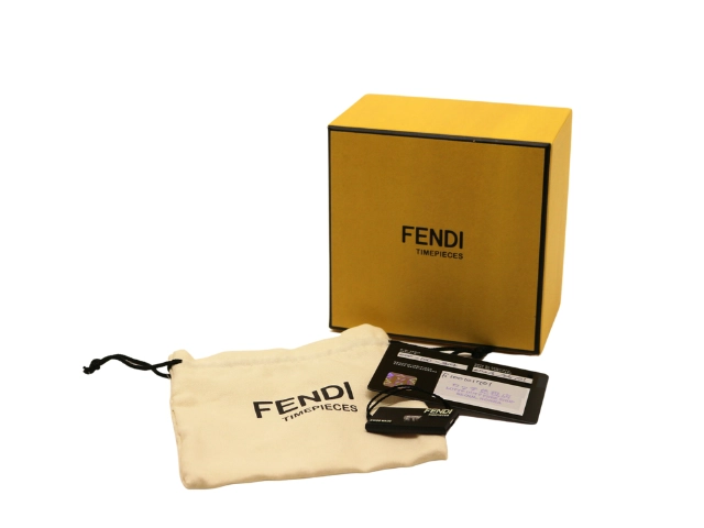 FENDI フェンディ レディース クオーツ レクタンギュラー 2PD F100101701 ブラウン レザー