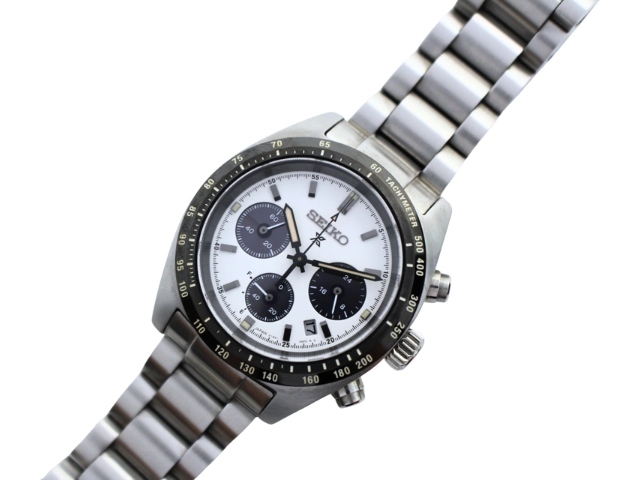 SEIKO セイコー 腕時計 プロスペックス スピードタイマー SS ホワイト/ブラック SBDL085 電波ソーラー メンズ  2148103928819
