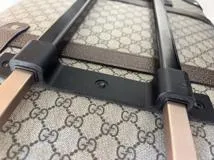 Gucci　グッチ　スーツケース　GGスプリームグロープ　トロッター　ベージュ・ブラウン　PVC・カーフ　533620【472】HA