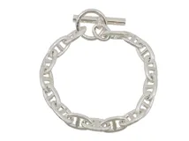 HERMES　エルメス　シェーヌダンクルブレスレット　シルバー　SV 　GM　84.9g　16コマ　（2146000422461）【200】