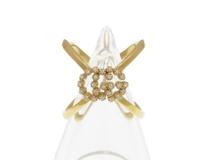 GUCCI　グッチ　GGランニングロゴクロスR　K18ゴールド　ダイヤモンド　4.3g　＃8　【431】2143100507623