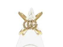 GUCCI　グッチ　GGランニングロゴクロスR　K18ゴールド　ダイヤモンド　4.3g　＃8　【431】2143100507623