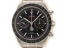 OMEGA　オメガ　時計　スピードマスター ムーンフェイズ　コーアクシャル・マスタークロノメーター　304.30.44.52.01.001　自動巻き　ステンレス　黒文字盤　100M防水　男性用　【432】