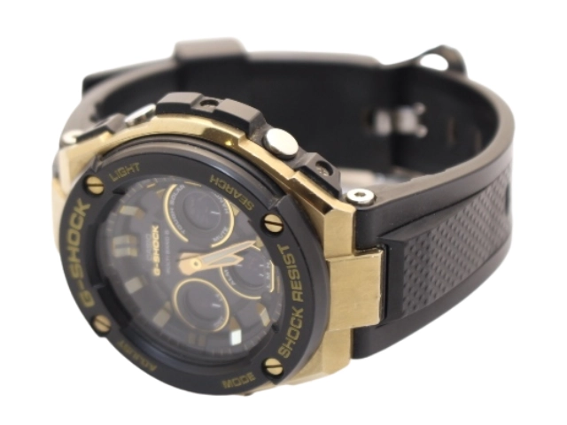 CASIO カシオ 腕時計 G-SHOCK ラバー ブラック GST-W300 電波ソーラー メンズ 2143100524903 【200】