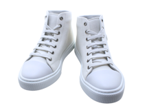 HERMES エルメス 靴 イリコ ハイカットスニーカー レディース37ハーフ(約24～24.5cm) ホワイト コットン/ラバー 2147100573213 【200】