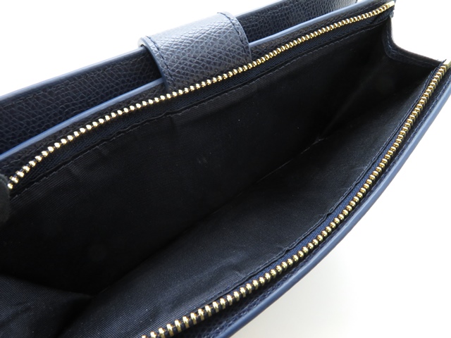 FURLA フルラ メトロポリスZIP長財布 財布 ネイビー レザー