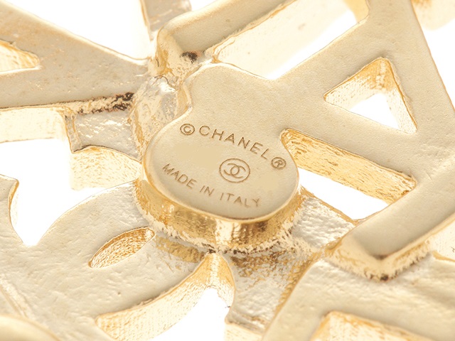 CHANEL シャネル ココマークブローチ メタル ゴールドプレート