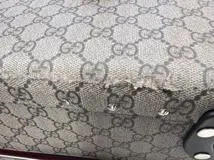 Gucci　グッチ　スーツケース　GGスプリームグロープ　トロッター　ベージュ・ブラウン　PVC・カーフ　533620【472】HA