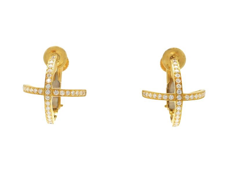 Jeunet ジュネ 貴金属・宝石 イヤリング K18 D ダイヤモンド 0.32ct  