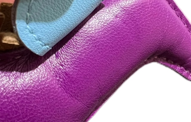 HERMES エルメス ロデオチャームPM ヴァイオレット/セレステ/クラフト アニョーミロ D刻印(2019年頃製造) 2148103731563 【432】