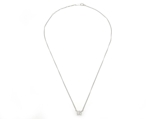 JEWELRY　貴金属・宝石　ネックレス　PT850　プラチナ　ダイヤモンド　5.4g　一粒ダイヤ（2120500280578）【200】