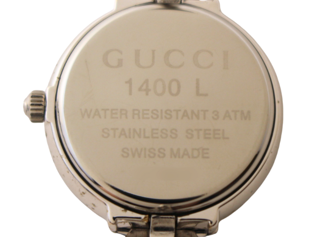 美品　　GUCCI 腕時計 ブラック　1400L GUCCI グッチ 1400L レディース クオーツ ステンレススチール
