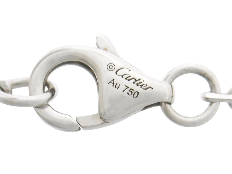 Cartier　カルティエ　ベビーラブネックレス　ダイヤモンド　WG　ホワイトゴールド　セミパヴェ　7.0g　B7013700【200】