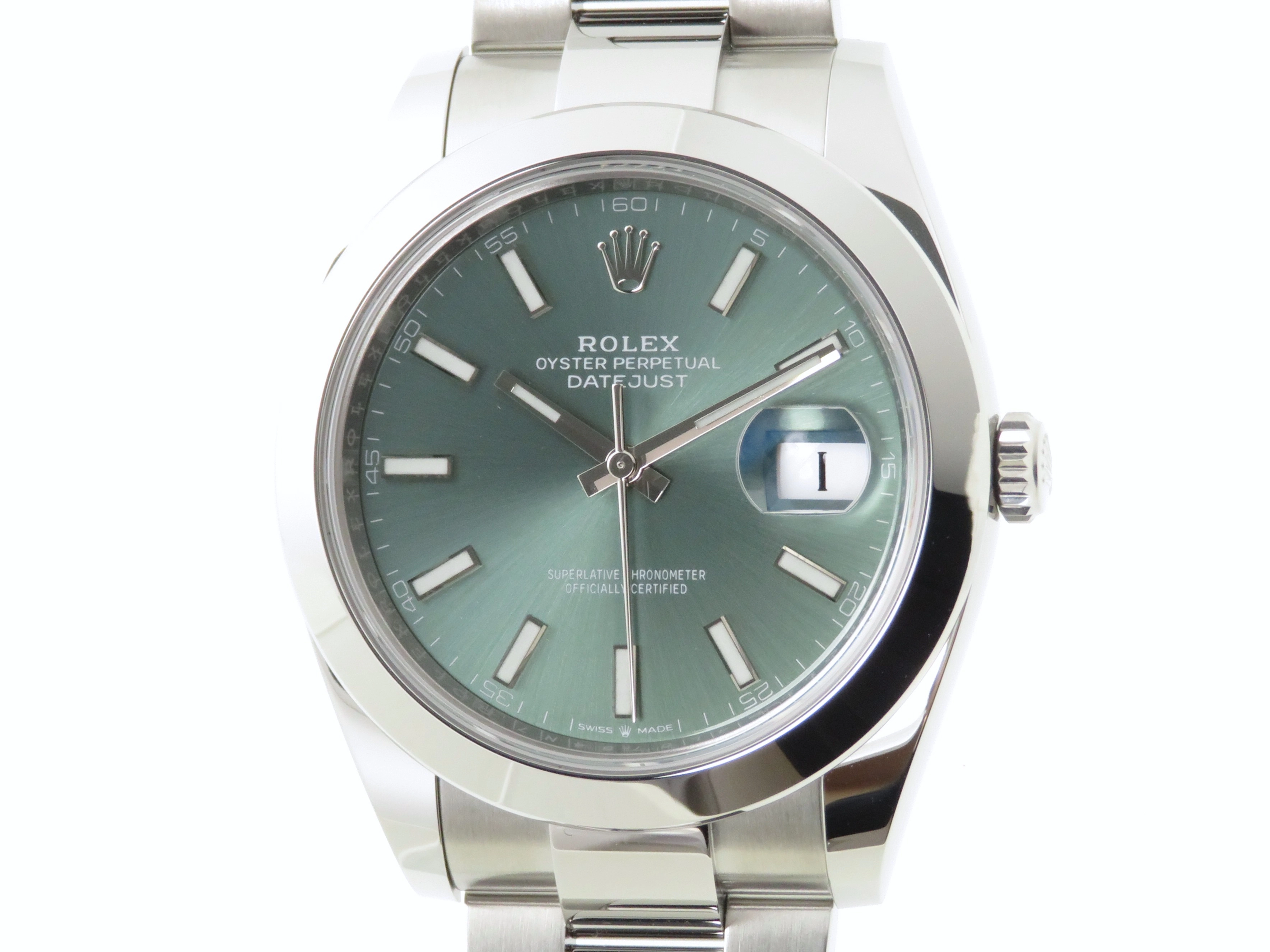 ロレックス ROLEX デイトジャスト ミントグリーン腕時計 V3 200