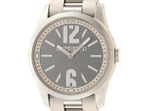 BVLGARI　ブルガリ　時計　ソロテンポ　ST37S　クオーツ　ステンレス　グレー文字盤　日常生活防水　男性用　【205】