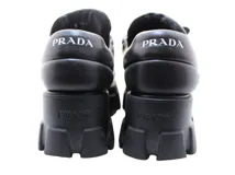 PRADA ブラック 厚底スニーカー 美品】PRADA プラダ 厚底 ダッドスニーカー ペガサス ブラック