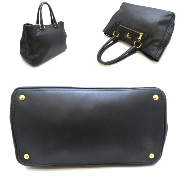 PRADA プラダ 2wayバッグ ブラック レザー【430】2148103814501