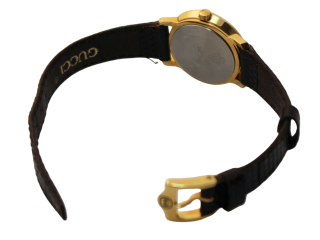 GUCCI グッチ 腕時計 2200L グリーン レッド GP/カワ クォーツ