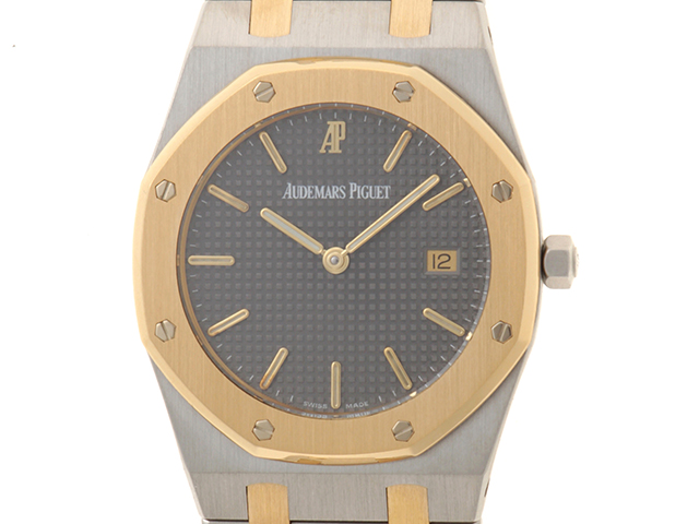 AUDEMARS PIGUET　オーデマピゲ　時計　ロイヤルオーク　56303SA.00.0789SA.01　クオーツ　YG　SS　グレー文字盤　 ユニセックス　【432】