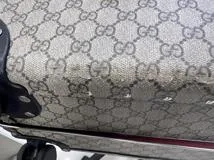 Gucci　グッチ　スーツケース　GGスプリームグロープ　トロッター　ベージュ・ブラウン　PVC・カーフ　533620【472】HA